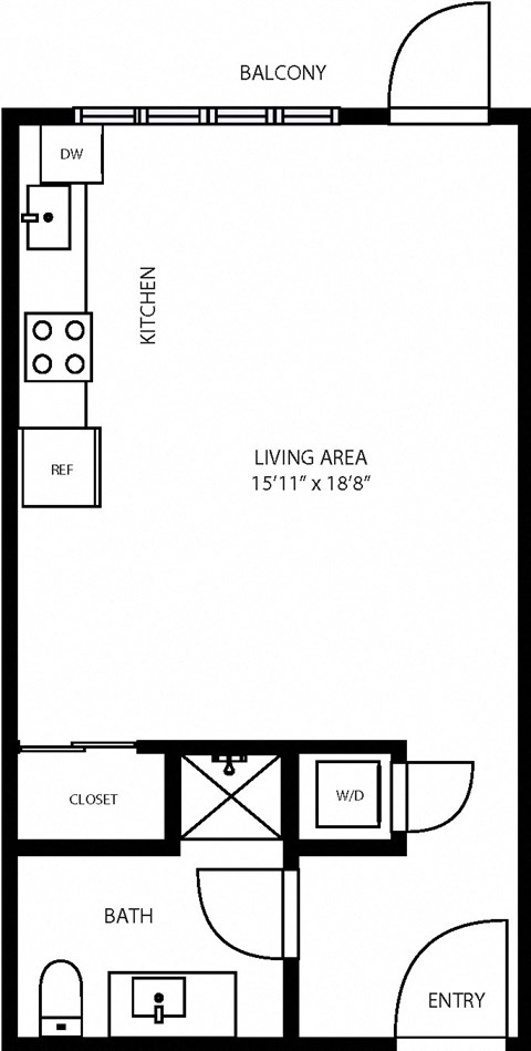 2D Illustration of Studio Layout
